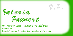 valeria paunert business card